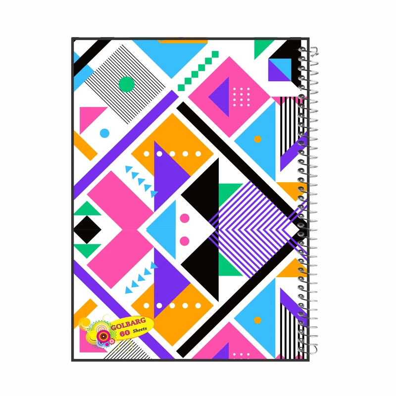 دفتر مشق 60 برگ گلبرگ طرح دانشجویی کد 602051