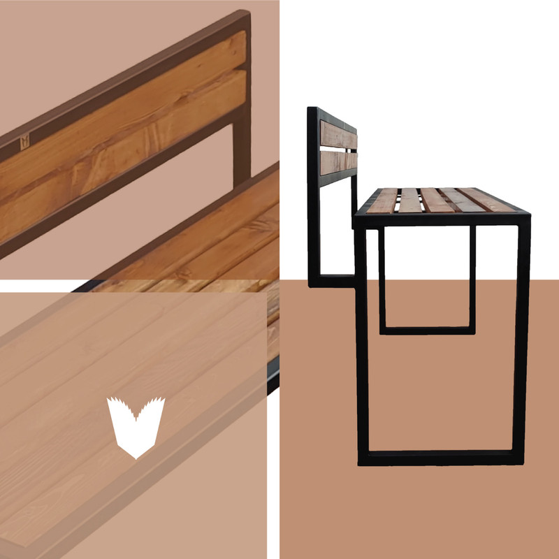 نیمکت مدل PB4B