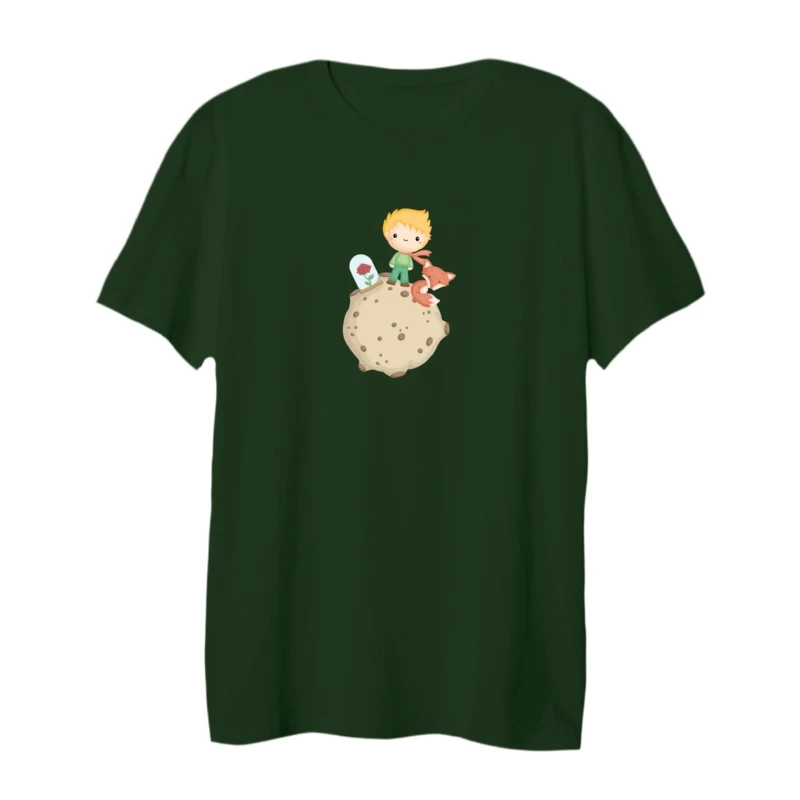 تی شرت لانگ آستین کوتاه زنانه مدل شازده کوچولو کد 5