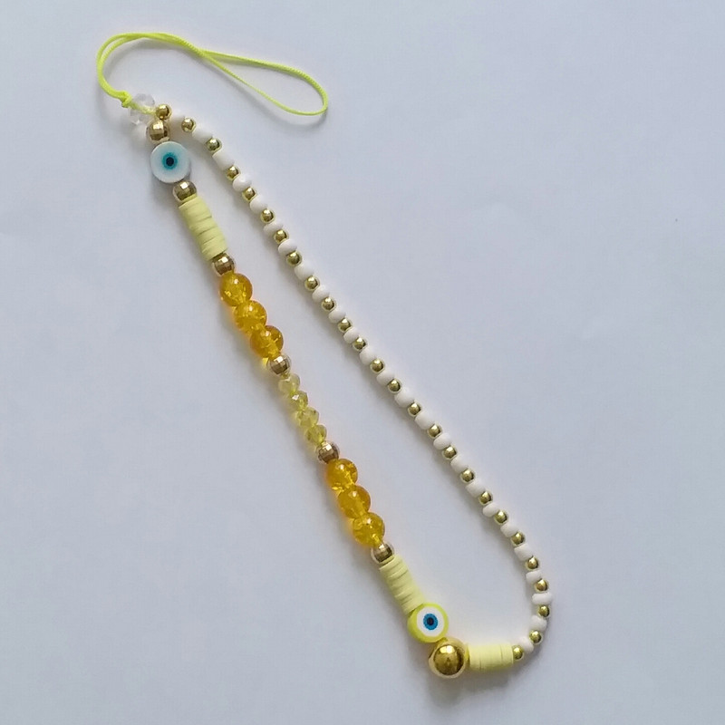 بند موبایل مدل کریستال چشم زخم BM1014