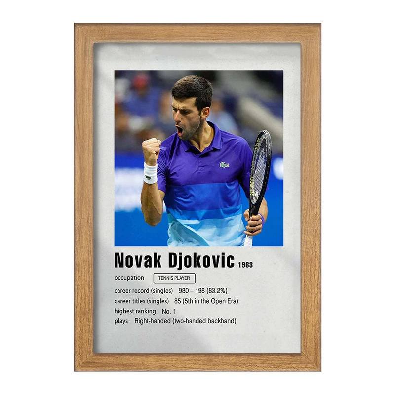 تابلو خندالو مدل نواک جوکوویچ (Novak Djokovic) کد F11246