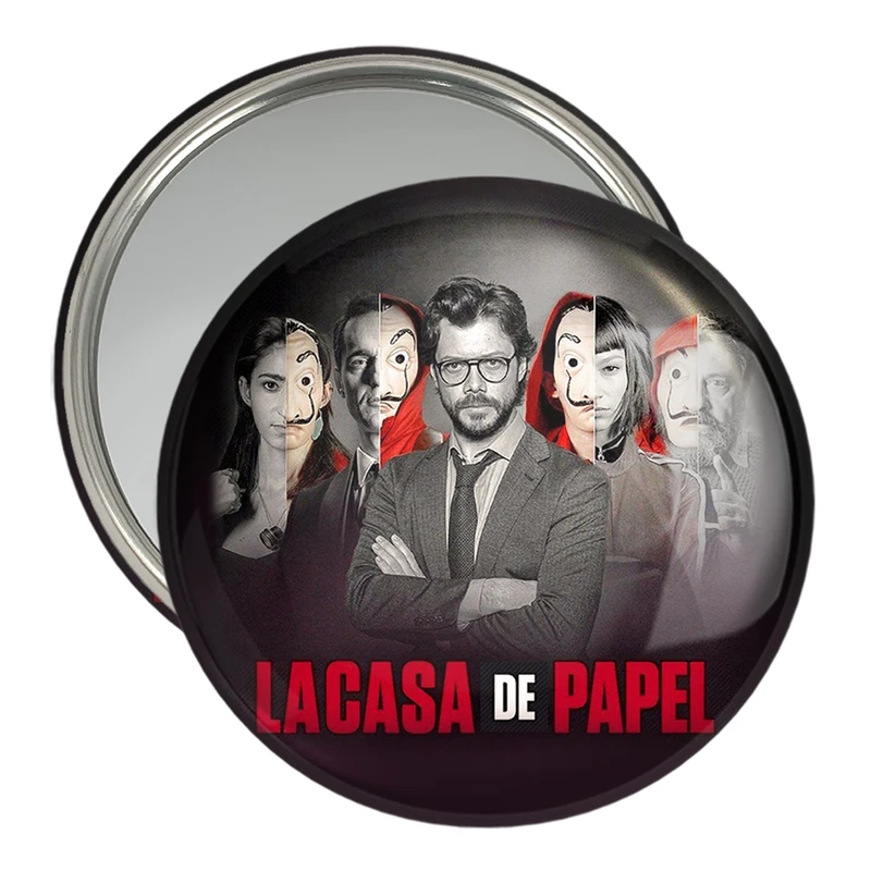 آینه جیبی خندالو مدل سریال Money Heist  کد 3243