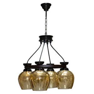 لوستر  چهار شعله چشمه نور کد G682/4-BR