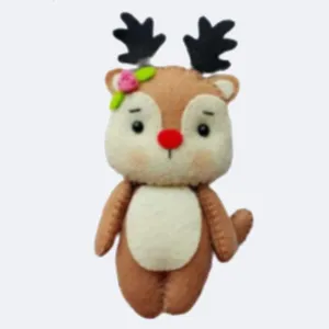 عروسک نمدی مدل گوزن کریسمس کد1