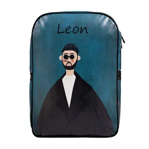 کوله پشتی لپ تاپ مدل طرح لئون مناسب برای لپ تاپ 15 تا 17 اینچی