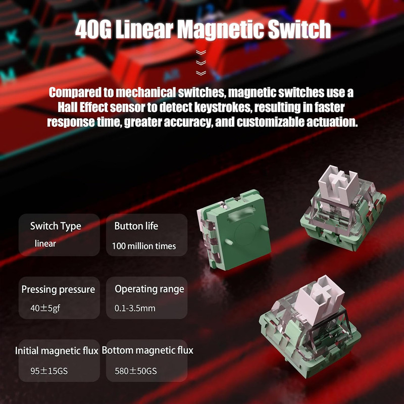 کیبورد بی سیم گیمینگ اتک شارک مدل X65 Pro HE 8K