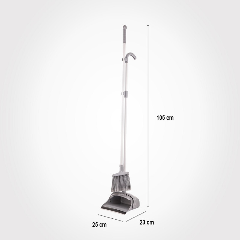 ست جارو و خاک انداز لیمون مدل شانه دار کد TP548