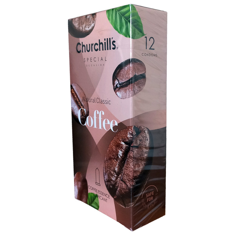 کاندوم چرچیلز مدل Coffee مجموعه 3 عددی