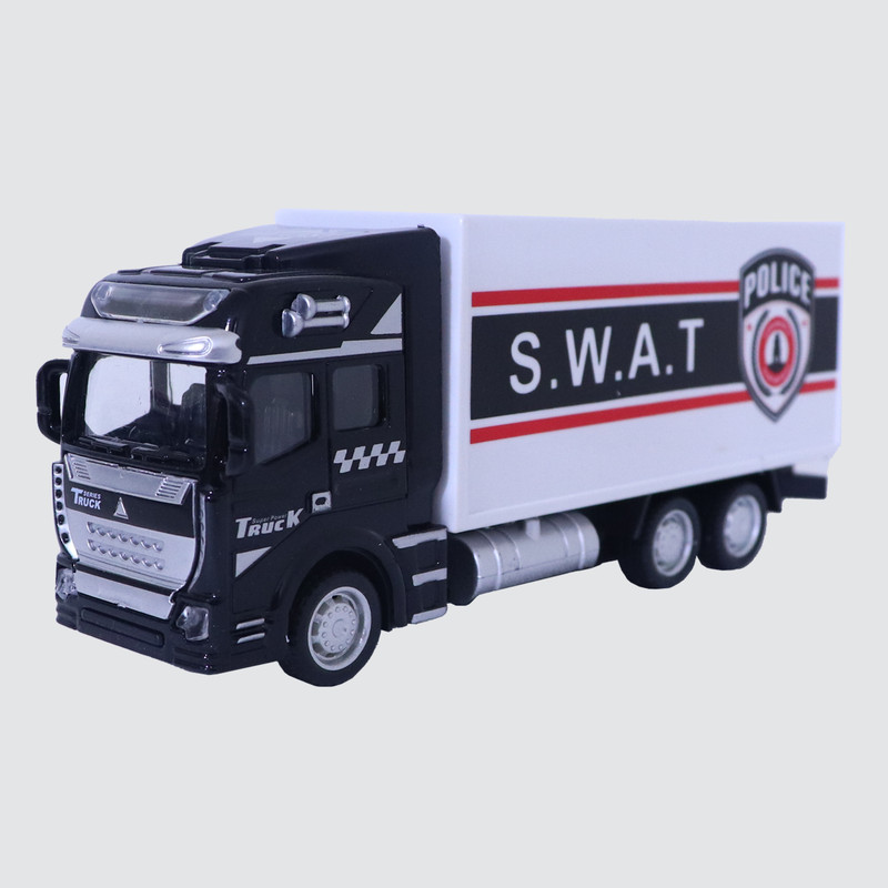 ماشین بازی مدل فلزی کامیون پلیس SWAT