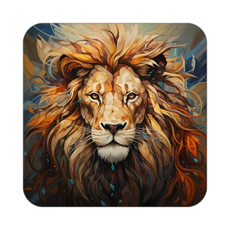 زیر لیوانی کاکتی طرح شیر مدل mp23612