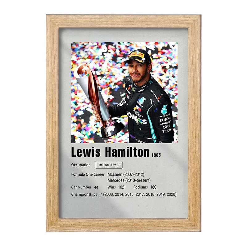 تابلو خندالو مدل لوییس همیلتون کد F11244