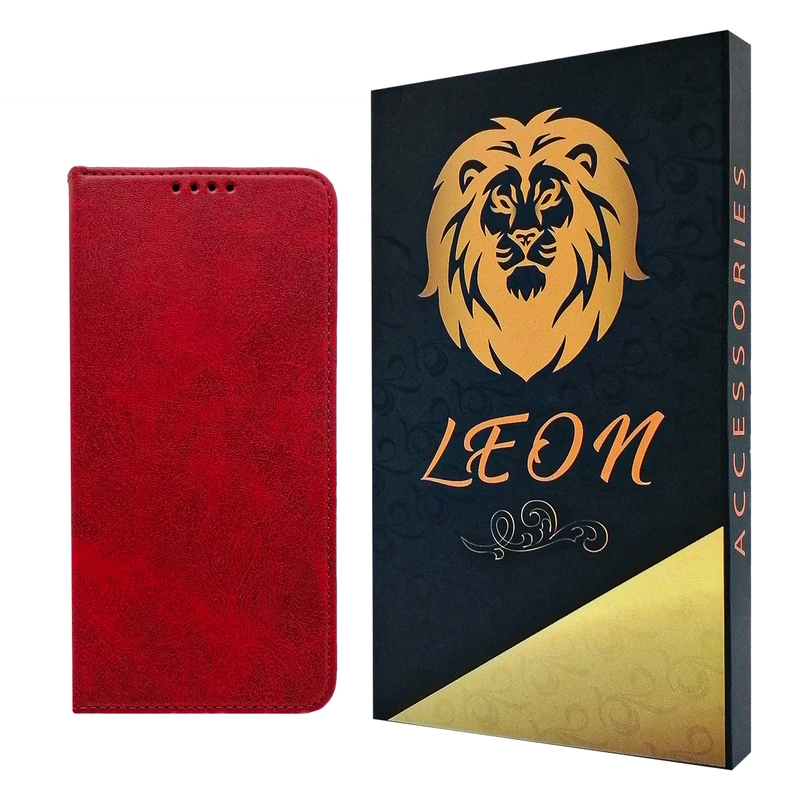 کیف کلاسوری لئون مدل Folder مناسب برای گوشی موبایل شیائومی Redmi Note 8 Pro
