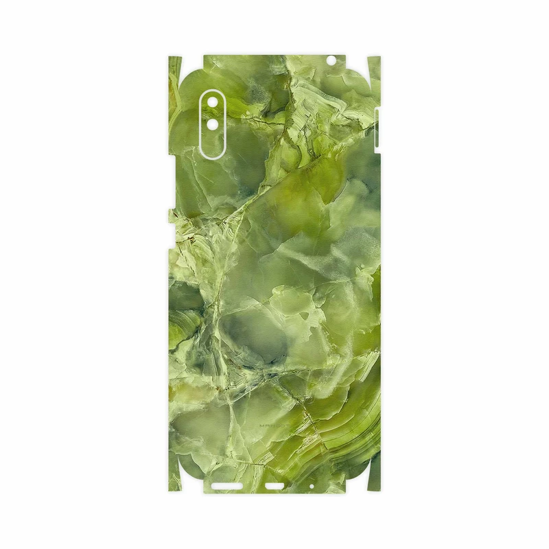 برچسب پوششی ماهوت مدل Green Crystal Marble-FullSkin مناسب برای گوشی موبایل شیائومی Redmi 9A