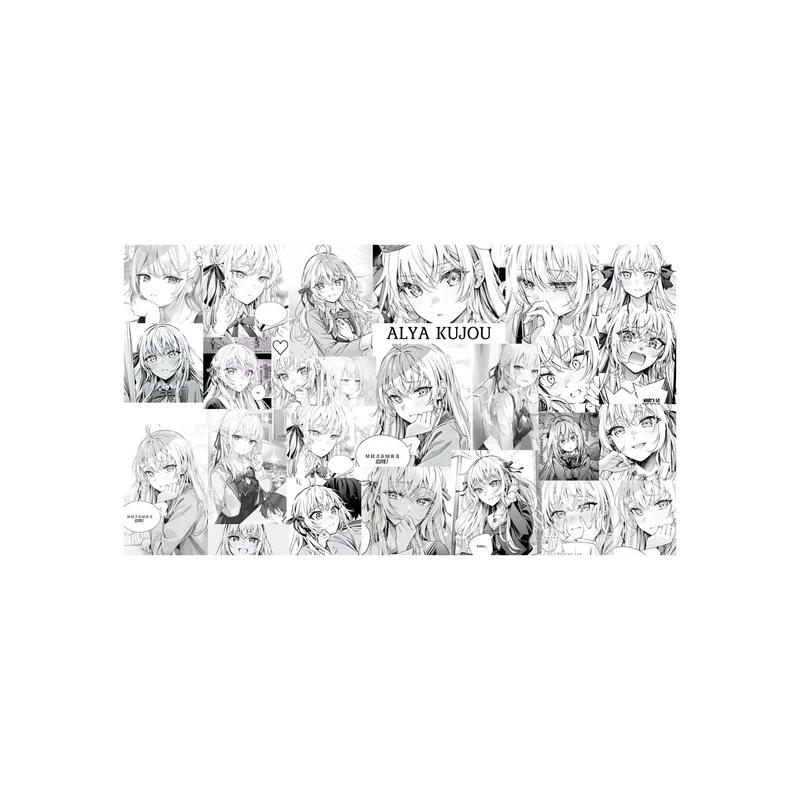 استیکر لپ تاپ و موبایل مدل انیمه طرح آلیسا Alya Sometimes Hides Her Alisa Mikhailovna Kujou کد 4011