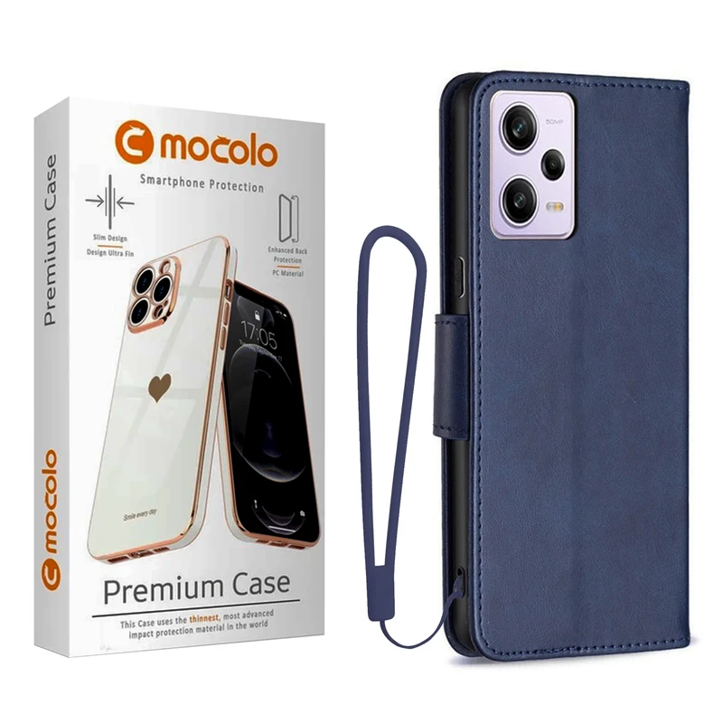  کیف کلاسوری موکولو مدل FlipCover Strap مناسب برای گوشی موبایل شیائومی Redmi Note 12 Pro 5G به همراه بند