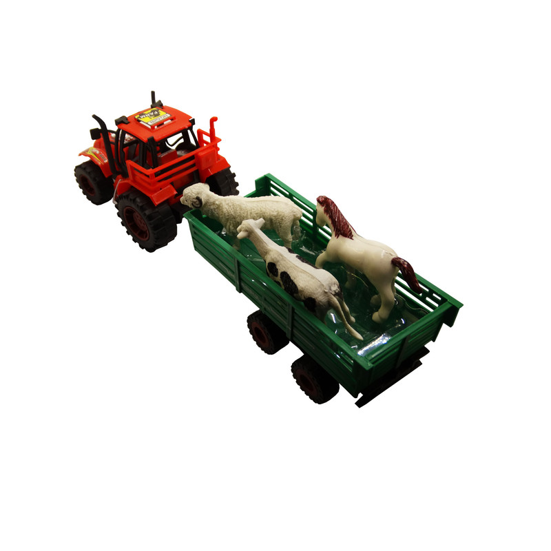 ماشین بازی طرح تراکتور مزرعه کد 021 مجموعه 5 عددی