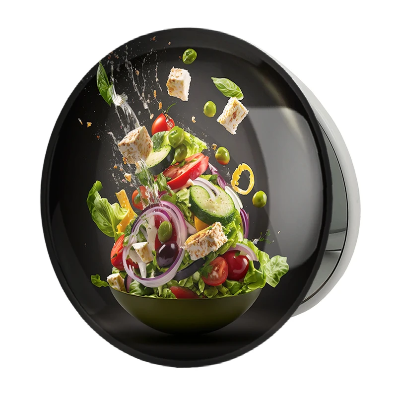 آینه جیبی خندالو طرح سالاد  مدل تاشو کد 31103