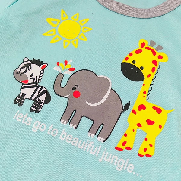 عکس شماره 4 : ست تی شرت و شلوار بچگانه مدل فیل و زرافه