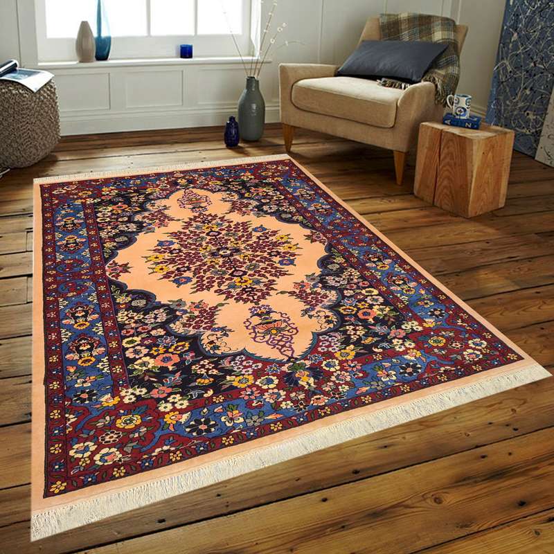 فرش دستبافت سه متری طرح لچک ترنج کد AA340