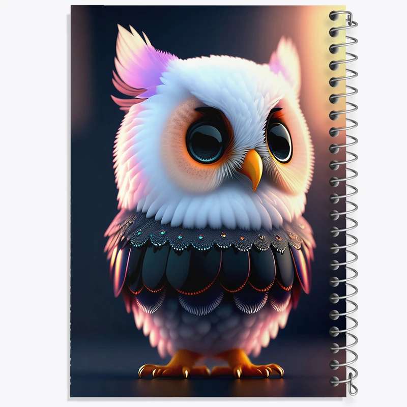 دفتر نقاشی 50 برگ خندالو طرح جغد کد N1410