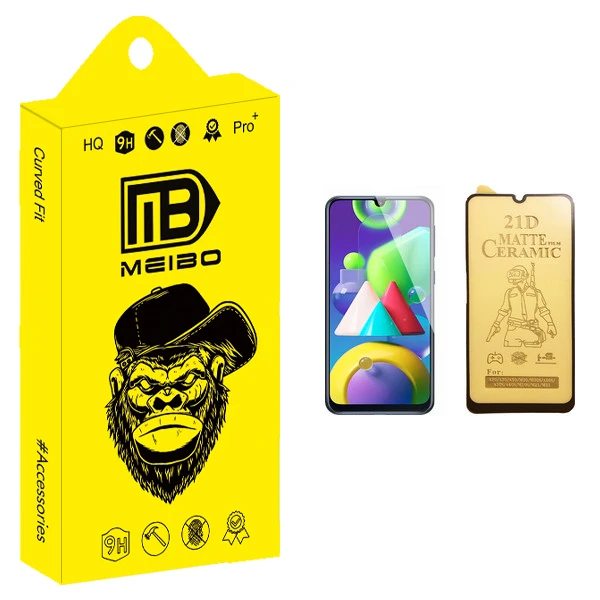 محافظ صفحه نمایش سرامیکی میبو مدل +HD مناسب برای گوشی موبایل سامسونگ Galaxy M21