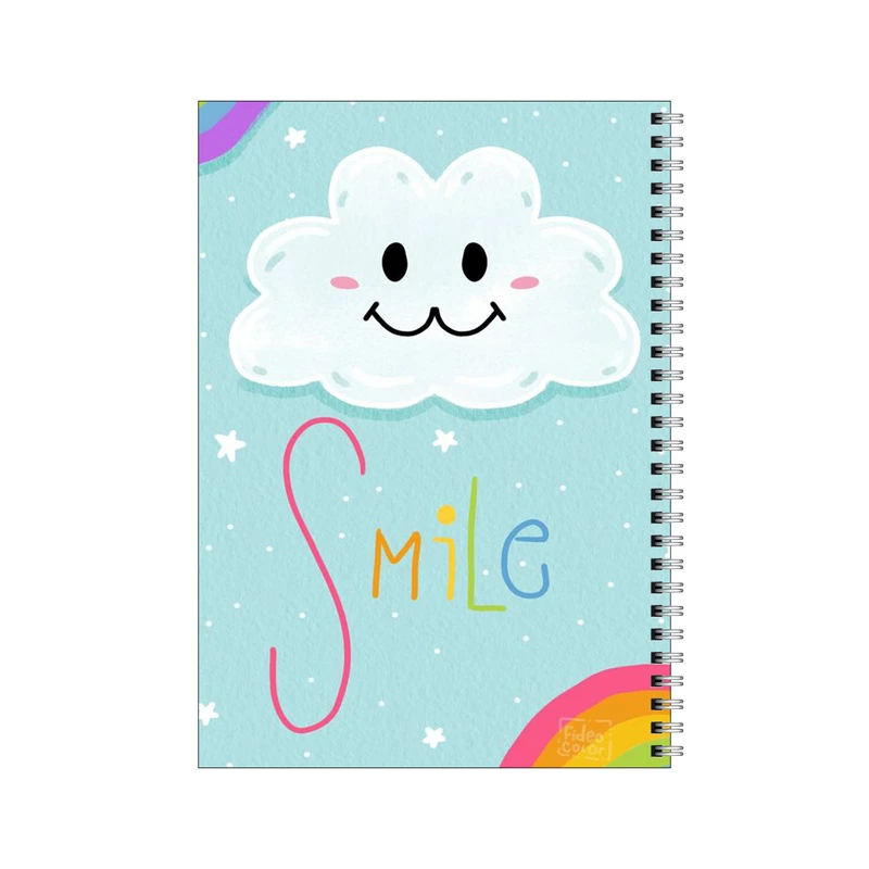 دفتر مشق 80 برگ بامبیلیپ طرح ابر و لبخند کد 4351717