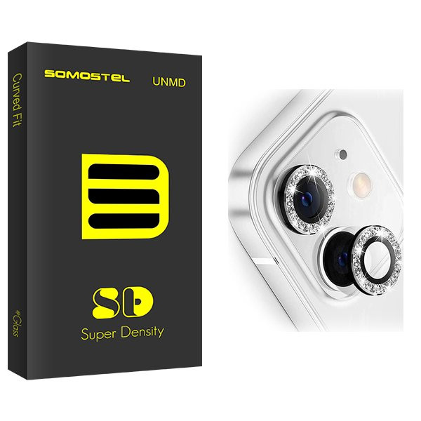 محافظ لنز دوربین سوماستل مدل SD رینگی نگین دار مناسب برای گوشی موبایل اپل iPhone 12 / 12 Mini