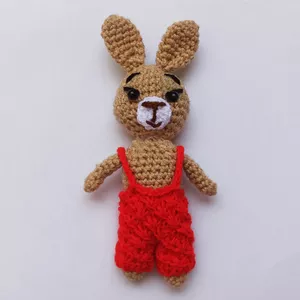 عروسک بافتنی مدل خرگوش طرح پسر کد 002