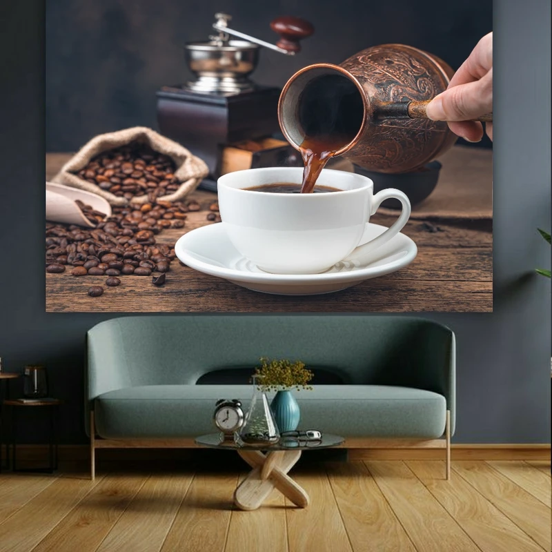 پوستر طرح قهوه ترک مدل فنجان قهوه کد GR1212