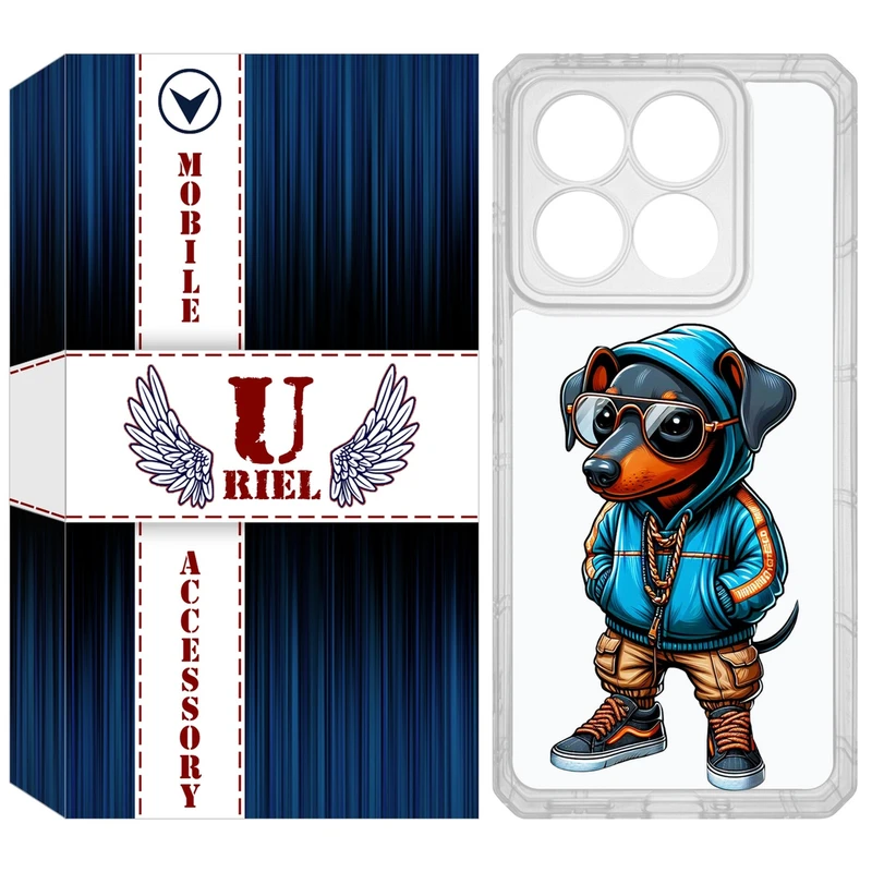 کاور یوریل مدل Clear کد 49 طرح سگ مناسب برای گوشی موبایل شیائومی 14T / 14T Pro