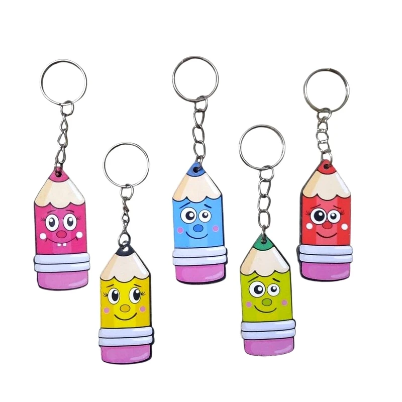 جاکلیدی دخترانه مدل مداد کد An11 بسته 5 عددی