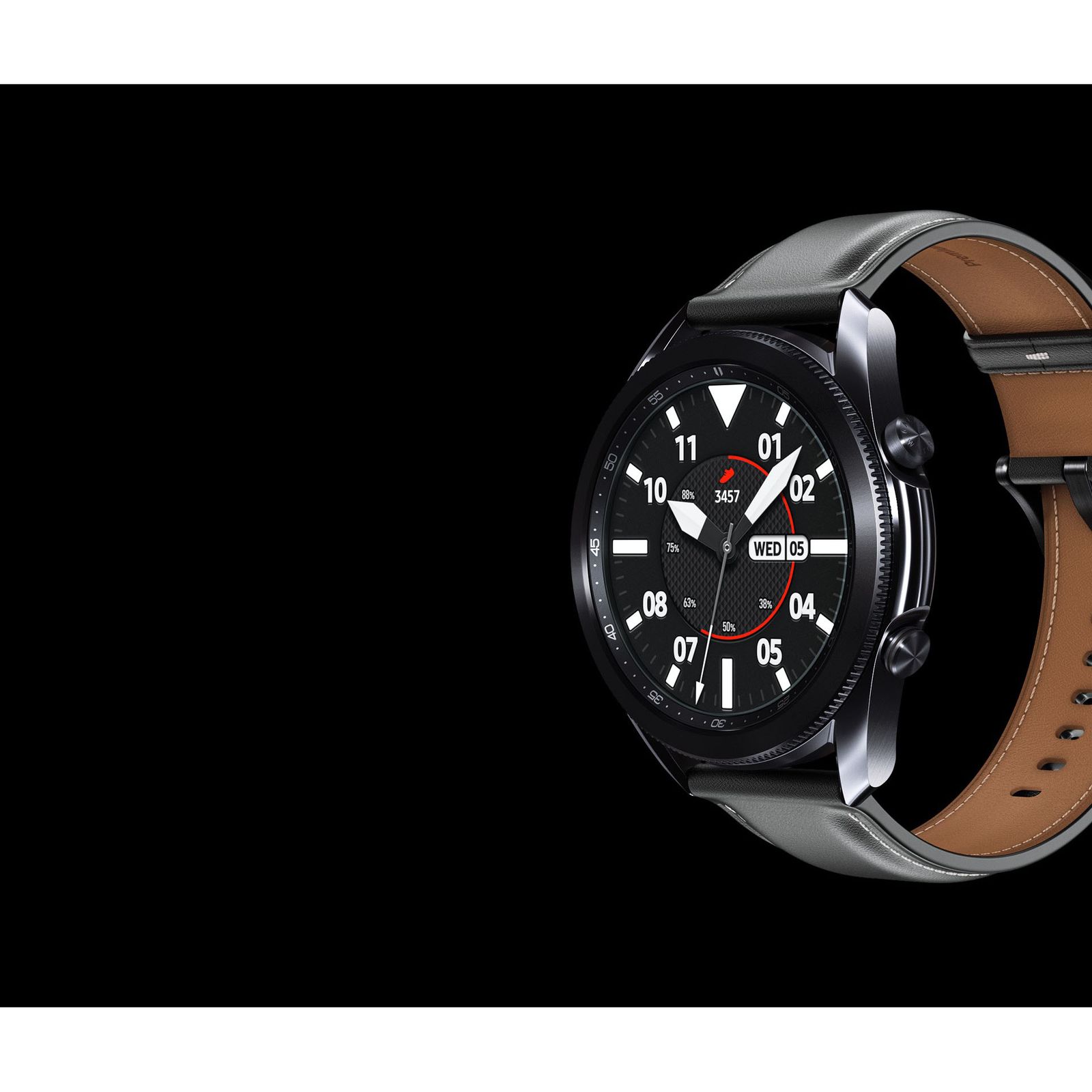 ساعت هوشمند سامسونگ مدل Galaxy Watch3 SM-R840 45mm بند چرمی -  - 3