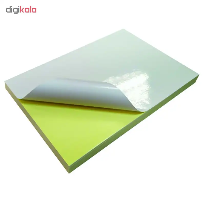 کاغذ پشت چسبدار گلاسه کد 100 سایز A4 بسته 20 عددی