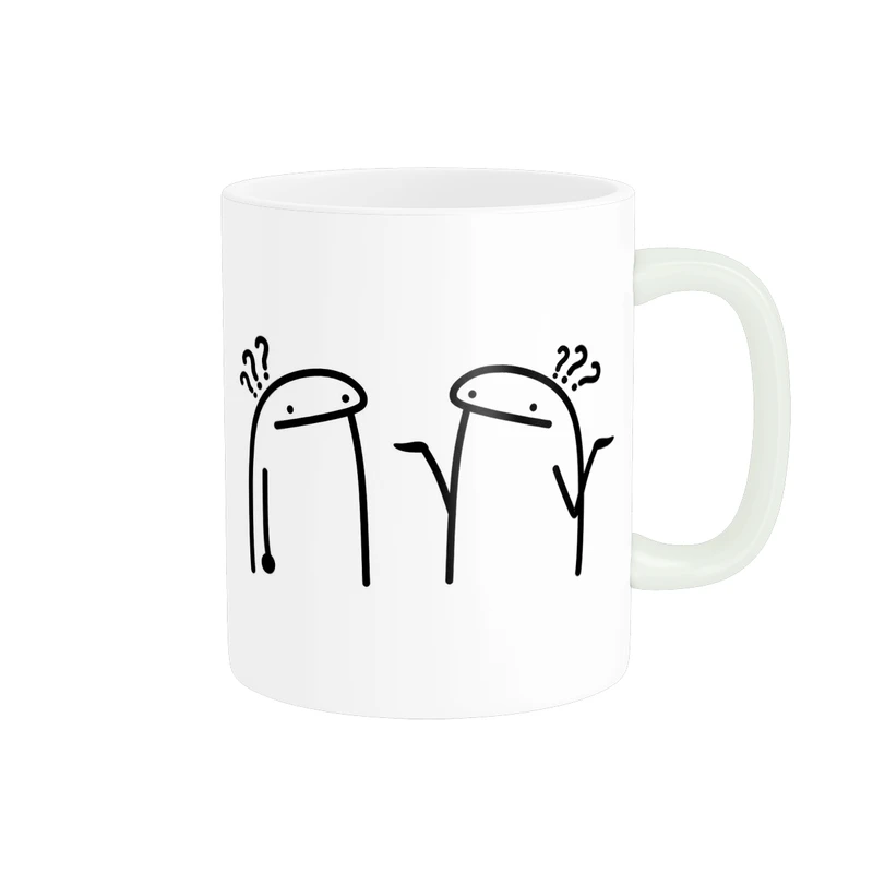 ماگ پادآفرین مدل بامزه و علامت سوال کد p9317