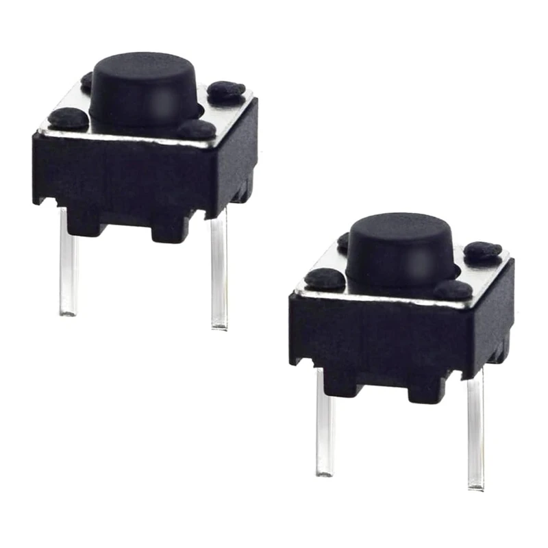 میکرو سوئیچ مدل Vertical-6×6×6-2P بسته 2 عددی