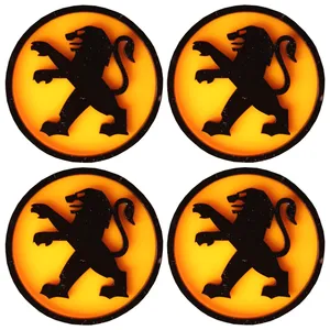 درپوش رینگ خودرو مدل PEUGEOT Y-BLK PLUS مناسب برای پژو پارس بسته 4 عددی