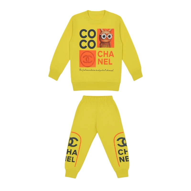 ست هودی و شلوار راحتی بچگانه مدل 501060Z