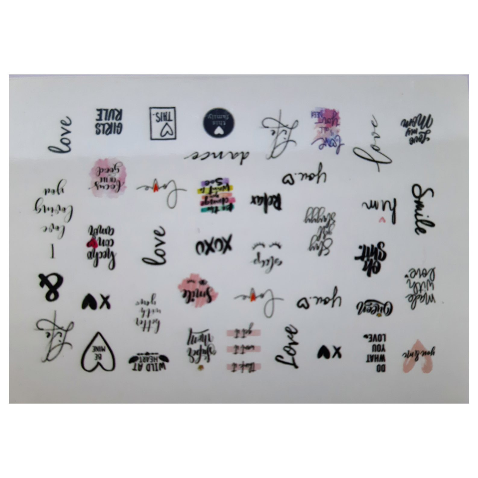 استیکر طراحی ناخن مدل A 123