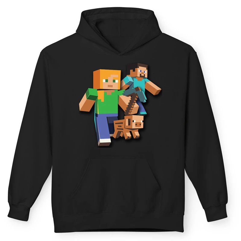 هودی مردانه پاد آفرین مدل گیم ماینکرافت Minecraft game کد 015