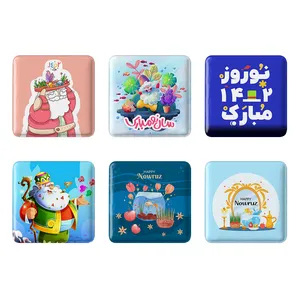 مگنت خندالو طرح نوروز کد 1551B مجموعه 6 عددی