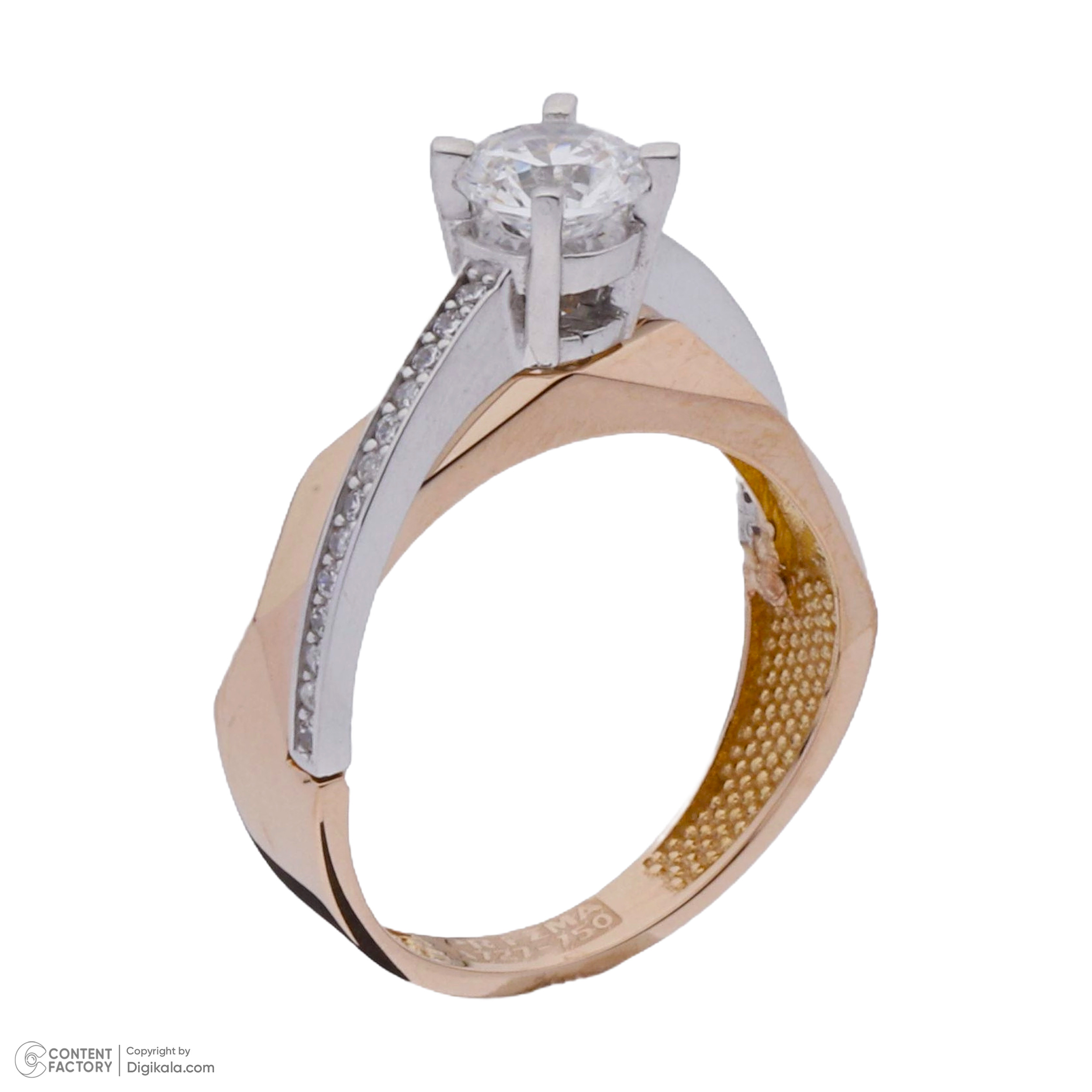 انگشتر طلا 18 عیار زنانه مایا ماهک مدل MR1100 طرح سولیتر