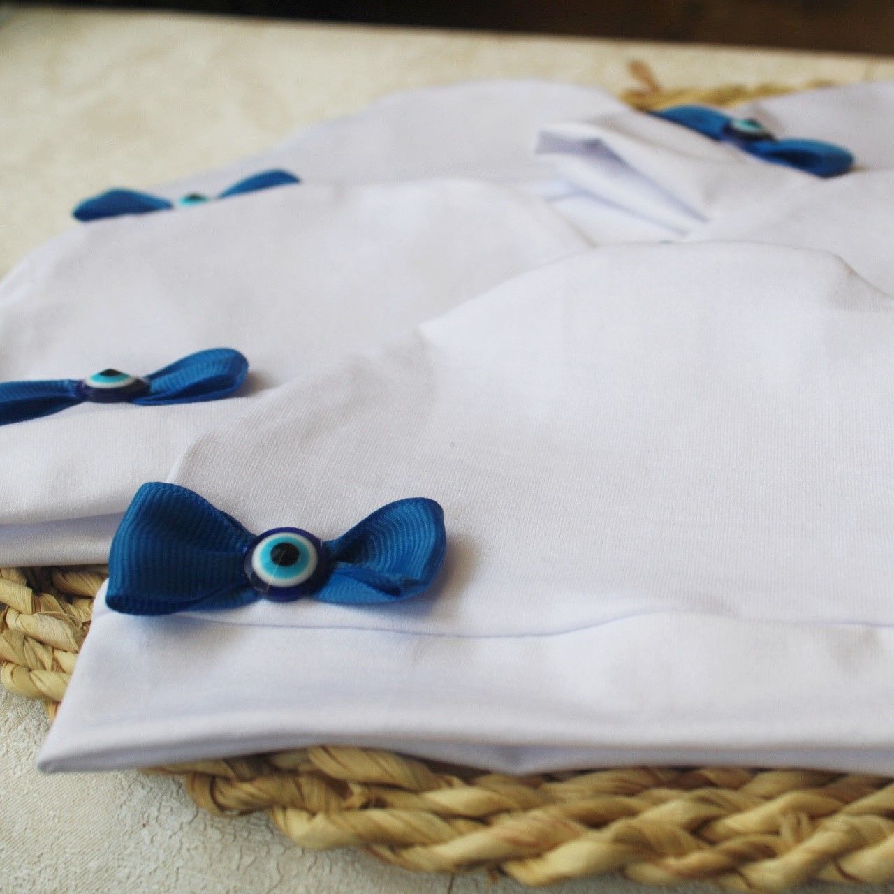 کلاه نوزادی ریماز مدل چشم نظر کد m804 - - 2