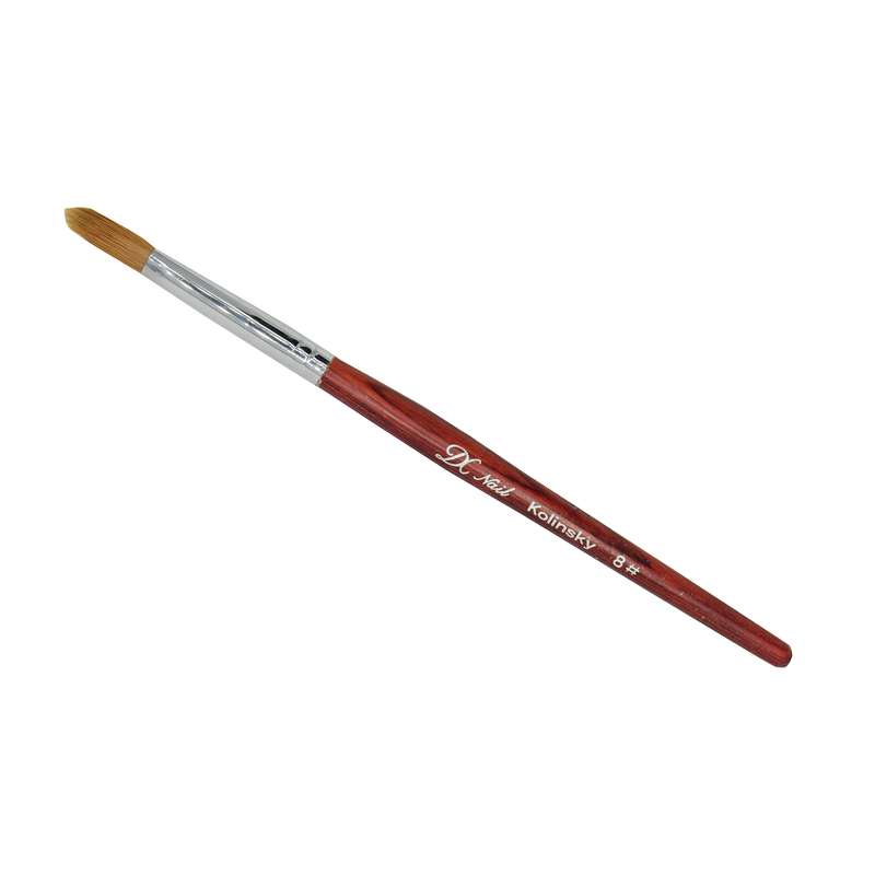قلم موی کاشت ناخن دی سی نایل مدل kolinsky شماره 8