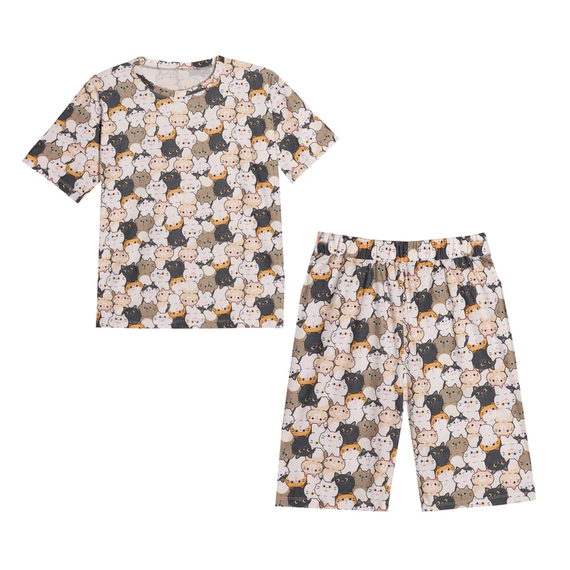 ست تی شرت و شلوارک زنانه مدل Zb55S