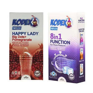 کاندوم کدکس مدل (FUNCTION 8 IN 1) بسته 12 عددی به همراه کاندوم کدکس مدل (Happy lady) بسته 10 عددی