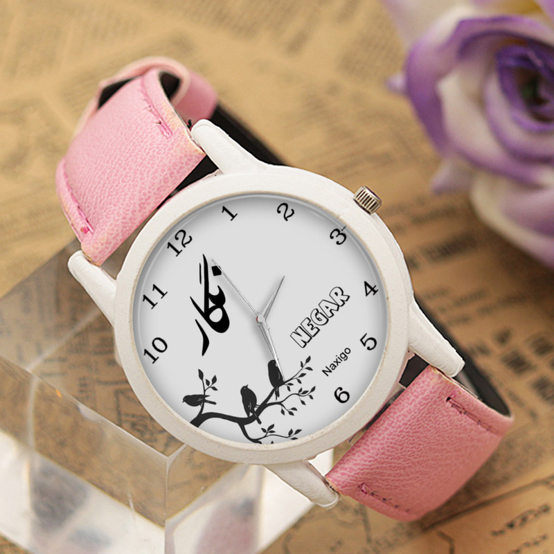 ساعت مچی عقربه ای زنانه ناکسیگو طرح نگار کد LF3462