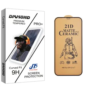 JF Diamond glass Ceramics Screen Protector For Apple اپل 12 pro max