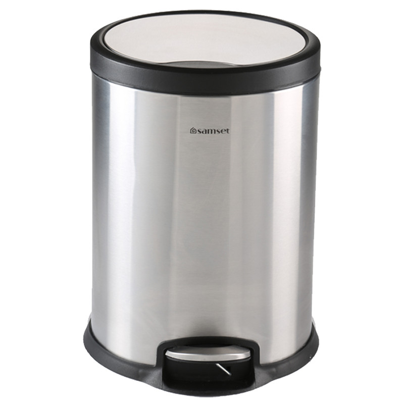 سطل زباله سام ست مدل V طرح  استوانه ای کد 45140 ظرفیت 16 لیتری 