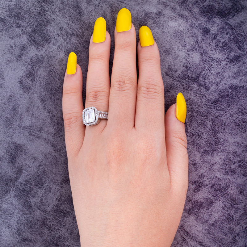 انگشتر نقره زنانه مدل AMT_R111