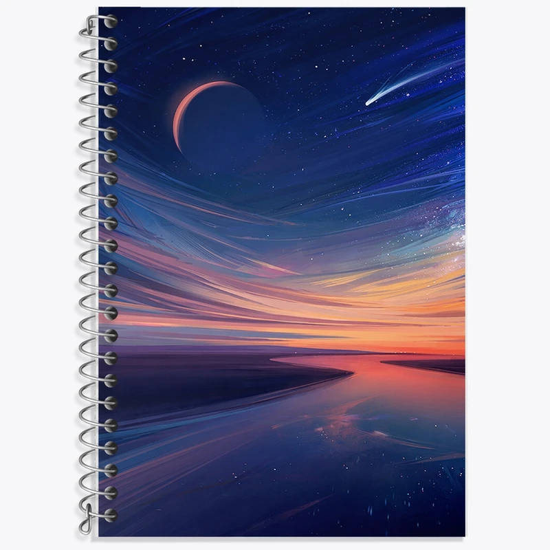 دفتر لغت 50 برگ خندالو طرح غروب کد F323